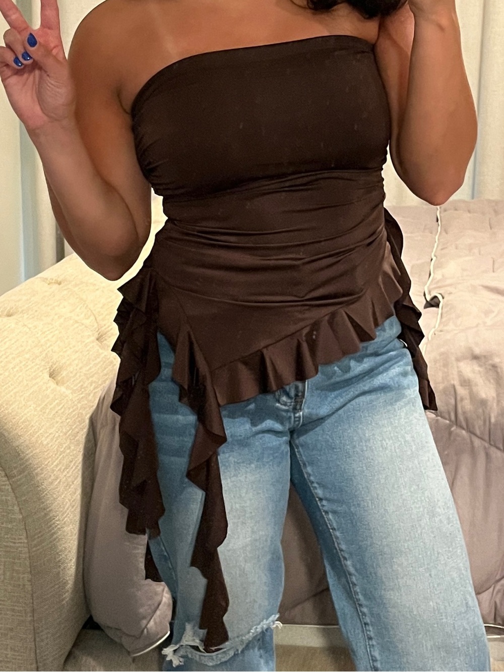 Women's Chocolate Brown Slip - Small